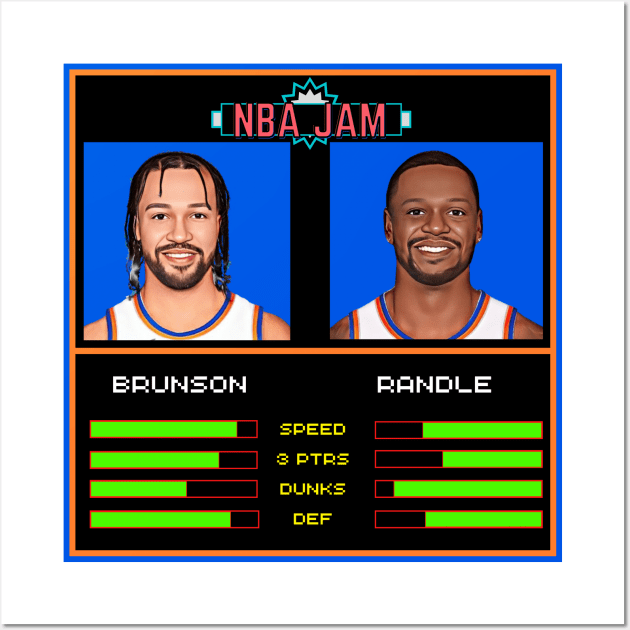 Brunson & Randle - NBA Jam Edition Wall Art by M.I.M.P.